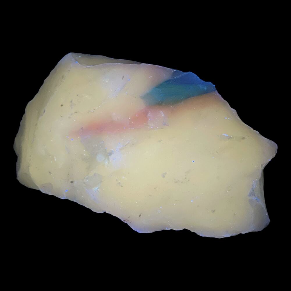 Lavender Cobalt Blue Pink Infused Art Glass‎ Cullet Slag Glass #4GX61